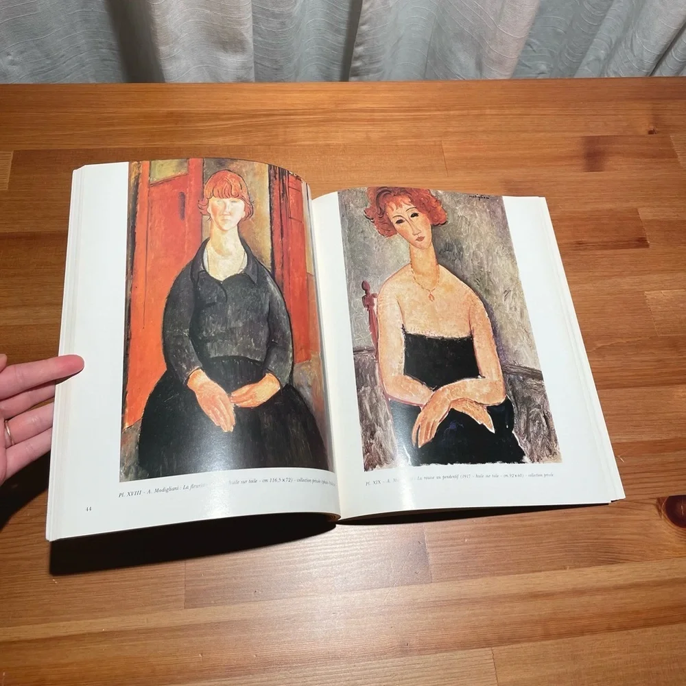 Vtg Modigliani Paperback Coffee Table Art Book Prints French Edition Yellow